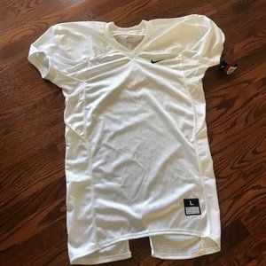 Nike Practice Football Mesh Jersey White Mens Sz L